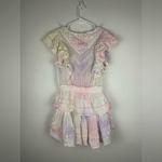 Love Shack Fancy Gwen Ruffled Sleeve Tie Dye Mini Dress Women’s Sz S Photo 8