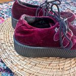 T.U.K Burgundy Velvet Viva Mondo Creeper Womens 9 Red Photo 2