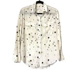 Equipment  Metallic Stars Silk Button Down Shirt Womens Small Photo 1