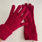 EUC women’s pink soft knit foldable warm winter gloves one size‎ Photo 0