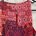 Adrienne Vittadini  tank top‎ pink orange white MED Photo 4