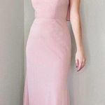 Jenny Yoo  Collection Blush Pink V Neck Sleeveless Bridesmaid Dress Photo 0