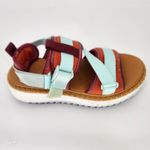 Chloé Lilli Multi-Strap Platform Sandals Orange/Teal EU 38 (US 7.5–8) Photo 6