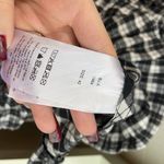 Ganni Smocked Maxi Midi Dress Black White Plaid Picnic Checked Fit and Flare 42 Photo 5