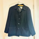 Harvé Benard Harve' Benard Women's Black Wool Alpaca Jacket Coat Size 10 Vintage Classic Photo 7