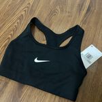 Nike NWT Black Medium Support Non Padded Swoosh 2.0 Sports Bra Size XS Photo 2