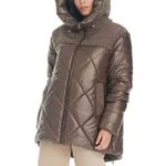 NWT Koolaburra by UGG Womens Sherpa Mixed Media Puffer Jacket Sz XXL Brown Photo 0
