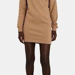 Marissa Webb Long Sleeve Off Shoulder Sweatshirt Dress Mocha Size L Photo 0
