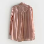 Lafayette 148 New York Wright Shirt Women's Italian Stretch Cotton Blouse S Top Pink Photo 4