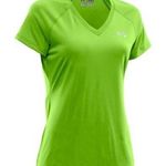 Under Armour Green V Neck Tee Size Small Photo 0