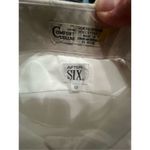 After Six After 6 Womans White Waitress tuxedo blouse Sz 12 NWT Photo 2