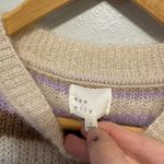 A New Day  Purple & Cream Stripped Sweater Size Small Photo 4
