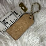 Coach  Tan Fob Bag Charm Hang tag Hangtag Photo 2