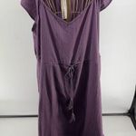 BloomChic Purple Ruffle Flutter Sleeve Midi Dress Women’s Plus Size 18 Photo 0