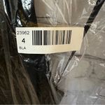 La Femme  Stretch Jersey Maxi Dress High Neck Bling Prom Formal Black & Gold 4 Photo 5