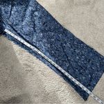 Athleta  Avenue Printed Wide Leg Crop Pants Pull On Travel Outdoor Allure Navy 8 Photo 12