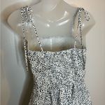 SheIn Knot Strap Shirred Back Dalmatian Print Slip Dress Size XS Photo 1