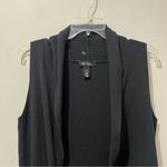 White House | Black Market open front sleeveless Sweater layering top Medium Black Photo 3