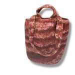 Purple Burgundy Soft Rainbow Wool Knit Felted Purse Satchel Handbag Hippie Photo 3