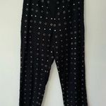 Lovers + Friends Conor Grommet Studded Metal Embellished Black Pant Edgy Photo 3