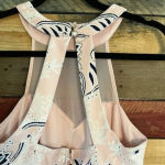 Trixxi  Pale Pink And Blue Puff Print Dress Size‎ 9 Photo 4