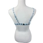 Striped Blue and White Bikini Top, size Medium, beach, festival, summer, outdoor Photo 3