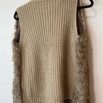 Poof Faux Fur Vest Brown Photo 6