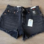 Levi's NWT 501 Original Fit High Rise Shorts in Black Photo 3