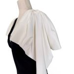 Tadashi Shoji Black/White Long Sleeve Dress Black Tie Gala Formal Holiday sz M Photo 6