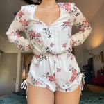 Kendall + Kylie Floral Romper with customizable lengths Photo 6