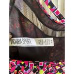 Victoria's Secret Sport Strappy Back Geometric Mesh Neckline Padded Sports Bra M Photo 3