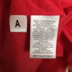 Loft NWT  Women’s Linen Blend Lace Front Pleated Red A-Line Tank Dress Photo 8