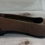 Aerosoles Know It All Two Tone Brown Genuine Leather Flats with Silver Studs 7M Photo 2