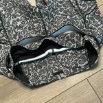 Lululemon Outrun Crop Mini Cinder Lace White Black Mesh Leggings Size 10 Photo 4