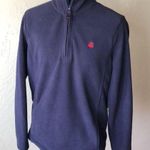 Brooks Brothers  Navy Fleece 1/4 Zipper Sweater Photo 0