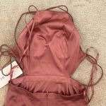 NWT Revelry Desert Rose Haven Satin Bridesmaid Dress in Size 8 Petite Pink Photo 3