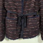 LK Bennett LK Bennet London Women's Navy & Red Tweed Elaine Blazer Size 8 Photo 8