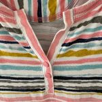 Talbots  Painterly Stripe Henley Midi Dress. Size Medium. Photo 5