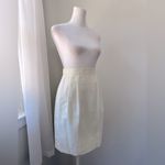 Vintage ‘90s Ivory Pencil Mini Skirt White Size XXS Photo 4