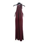 After Six  Bow Neck Open Back Trumpet Gown Cabernet 14 New Photo 1