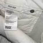 Paige  white Kylie crop jeans size 30 Photo 3