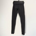 Lululemon  Wunder Under Heathered Grey Black High Rise Roll Down Legging Size 4 6 Photo 5