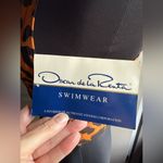 Oscar de la Renta Vintage 90s  leopard print jungle faux wrap one piece, size 8 Photo 5