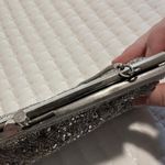 Women’s Beaded Bead Sequin Hand Bag Evening Purse Silver Tone Photo 9