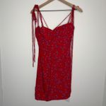 Rat & Boa Fia Red Floral Printed Mini Dress Womens Small New Photo 1