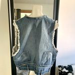 H.I.P. One of a Kind Boho Woodstock Denim Vest Photo 1