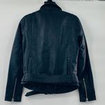 Madewell NEW Motorcycle Biker Jacket Women Ultimate Black Soft Leather XS Grunge Photo 4