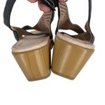 Dansko Jacinda Leather Wedge Sandals Perforated Dark Gray Size 38 8 Photo 6