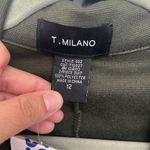 T.Milano green w black sleeves zip up jacket. One piece size 12, new Photo 2