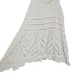 Free People  Voile & Lace Trapeze Slip Polka Dot Dress White XS Boho Mini Photo 4